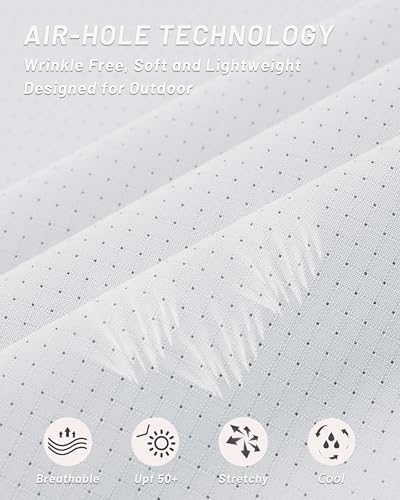 MAGCOMSEN Men's Sun Protection Fishing Shirts Long Sleeve UPF 50+ Quick Dry Cooling Button Down Shirt for Hiking Safari2