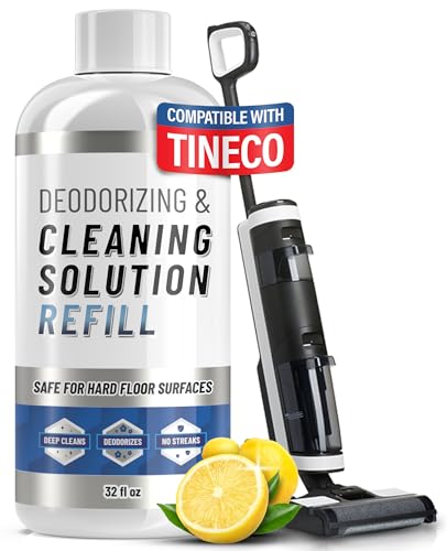 Floor Cleaning Solution compatible with Tineco iFLOOR, FLOOR ONE S3, S5, S6, and S7 (Except Steam Models) – Residue & Streak Free Floor Cleaner, Safe for Pets - Vacuum Mops Cleaning Solution Refill