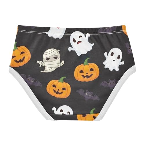 Cute Cartoon Halloween Pumpkins Black Little Girl Panties Girls Underwear Toddlers Cotton Fancy Briefs Girls Undies 2t2