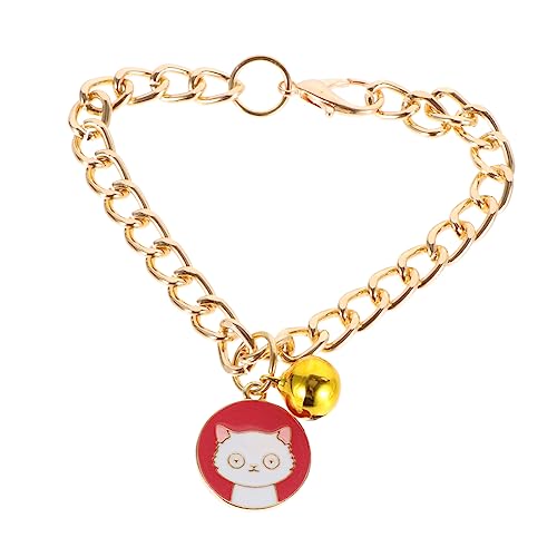 BESPORTBLE Collar de Cadena Mascotas con Adorable y Perros Pequeños Decoración Fiestas y Ocasiones Especiales