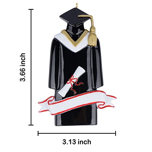 Maxora Graduation Personalized Christmas Ornament - Grad Gown Graduate Christmas Tree Ornament - Congratulations Graduation Gift - Class Of 2022 Keepsake Ornament #TOP2