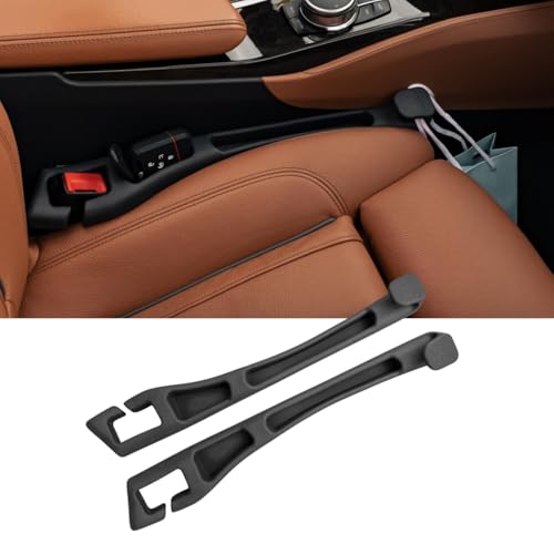 GapVault 3‑in‑1 Car Seat Gap Filler and Side Gap Plug (Set of 2) – Storage Slot & Holder for Phone, Keys and Essentials – Fills Gap Between Seats – Universal Fit for Cars, SUVs and Trucks by GapVault - Used condition - US$13.90
