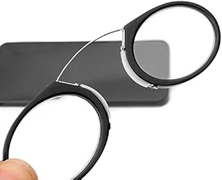 AEC ID Globus Go Everywhere Pince Nez Style Nose Resting Pinch Fit Portable Reading Glasses With No Temple Arms Readers (+... Price In India