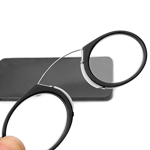 AEC ID Globus Go Everywhere Pince Nez Style Nose Resting Pinch Fit Portable Reading Glasses With No Temple Arms Readers (+... - Review, Price and Buying Guide