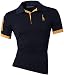 jeansian Mens Dress Casual Slim Fit Short Sleeve T-Shirts D313 Navy L
