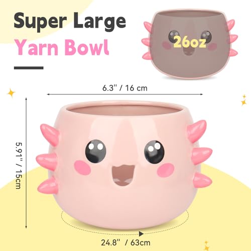 50% Off Coopay Axolotl Yarn Bowl with 14 Yarns