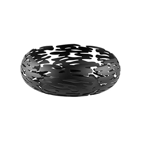Alessi BM02 B Barknest, Cesto redondo en acero colorado con resina epossidica, negro Cover