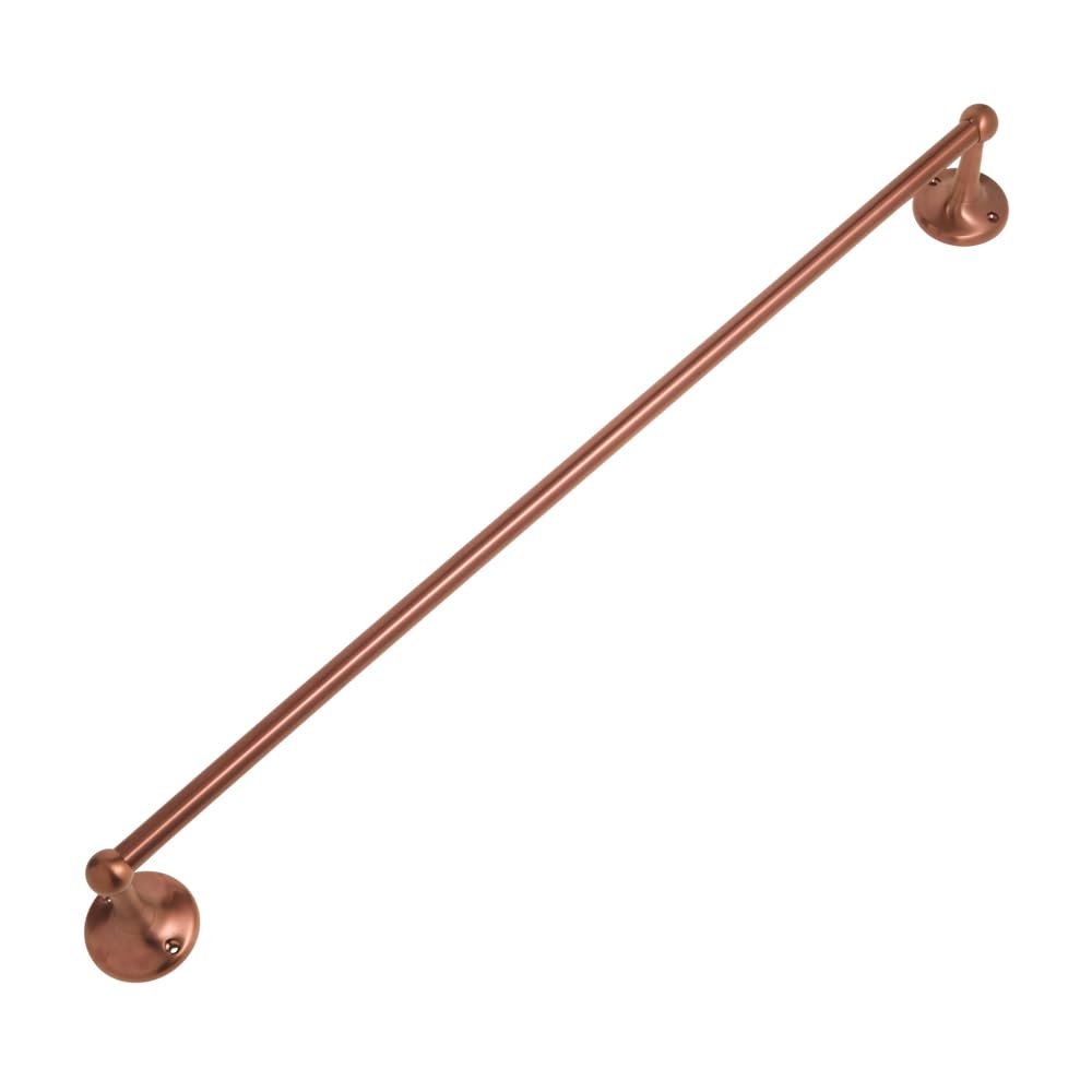 Milano Elizabeth Bathroom Wall Mounted Single Towel Rail Holder - Brushed Copper