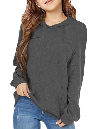 Sweat à capuche léger et doux manches longues avec poche kangourou