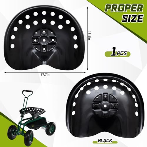 Image of MorningRo 1 Pcs Metal Tractor Seat Vintage Tractor Seat for Lawnmower, Forklift, Farm, Home or Bar Stool (Black)