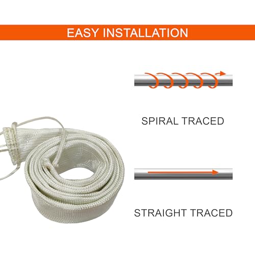 Image of Tempo Flexible Electric Pipe Heating Tape Low 160 Watt Temp 400C, Volt 230 Size - 25mm x 1200mm (for Dry Surface)