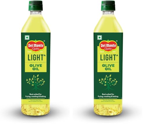 Image of Del Monte Light Olive Oil (Imported) | Extra Light in Flavour & Aroma | Ideal for Everyday Indian Cooking - Deep Frying, Curries, Roasting & Sauteing | High MUFA & Rich in Antioxidants | 1L PET Bottle