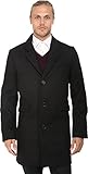 Original Penguin Men's Aristo Topcoat, Dark Charcoal Heather, Medium