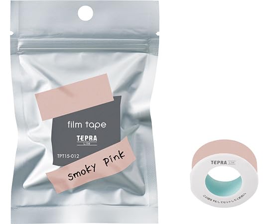 Image of Tepra Lite Film Tape, Tape Width 0.59 inch from KINGJIM (Smoky Pink)