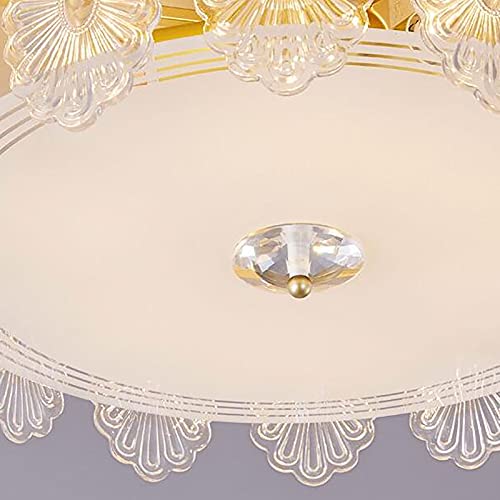 Plafonnier E27 Rond 40cm Solution Éclairage Chaleureux pour Salon Sombre - 4