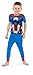 Marvel Little Boys' Avengers 4-Piece Cotton Pajama Set, Heroically Red/Blue, 6