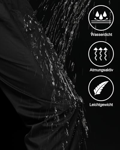 Coutyuyi Waterproof Trousers Mens Overtrousers Lightweight, Breathable Windproof,Waterproof Work Trousers Outdoor rain Pants - Image 5