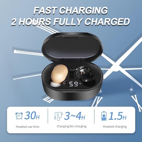 CIS Hearing Aids, Miniature Hearing Amplifiers for Adults with Noise Cancelling, Rechargeable Hearing Aids for Seniors with Crystal Clear Sound, and LED Power Display - Image 6