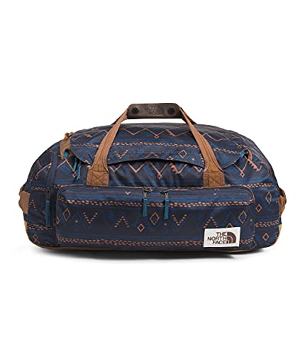 The North Face Berkeley Duffel—M, Aviator Navy Kilim Geo 3 Color Print/Pinecone Brown/Monterey Blue, OS