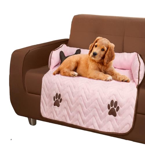 Capa Protetora para Sofá PET Estilo Cama Impermeável - Tamanho G (Rosa)