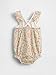 GAP Unisex Baby Logo Bubble One-piece Pink Floral 18-24M