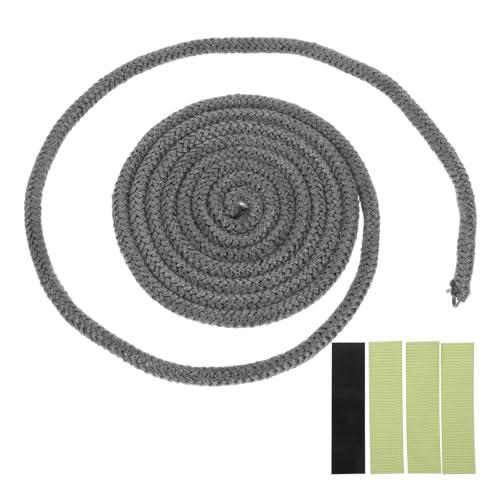 FRCOLOR Fireproof Fiberglass Wood Stove Door Gasket Rope Replacement for Wood Stove Doors and Industrial Oven Sealing Multi-Functional High Temperature Resistant