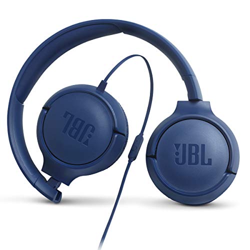 Image of JBL Tune 500 - Wired On-Ear Headphones - Blue