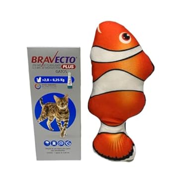 BRAVECTO PLUS GATOS 2,8-6,25KG + PEIXINHO