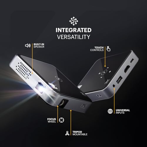 Kodak RODPJS75B Ultra Mini Portable Projector -1080P Hd Support Black Led Dlp Rechargeable Pico Projector thumb #1
