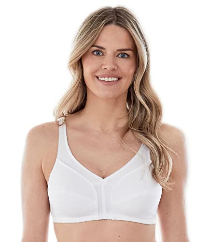 Bestform Women's 5006825 Comfortable Wireless Cotton Bra with Unlined Seamed Cups