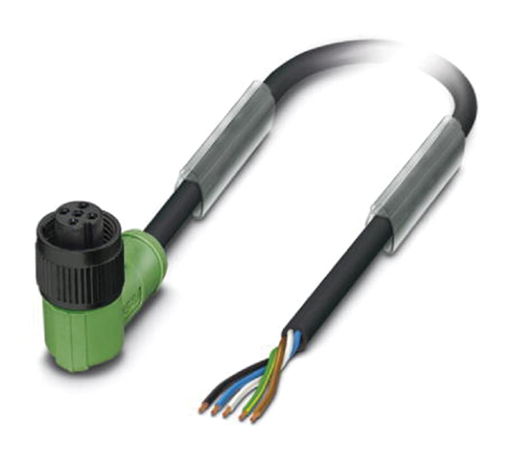 PHOENIX CONTACT SAC-5P-5.0-PUR/M12FR P Sensor/Actuator Cable, 5 Pole, 5 m Cable Length, 162,700 g, Black Grey