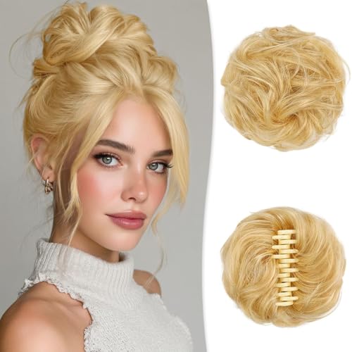 Chignon en Cheveux Humains ondulés pour rayonner lors de vos soirées