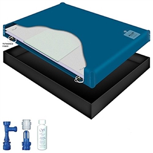 70% WAVELESS WATERBED Mattress/Liner/Fill Drain/Conditioner KIT (Super Single 48x84 1SF-2S4)
