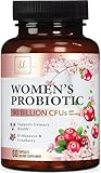 Probiotics for Women Digestive Health Support - 16 Strains Women's Vaginal Probiotic with Prebiotics, Cranberry, PH, Immune Support, Urinary, & Feminine Health Support - USA Bottled - 60 Capsules