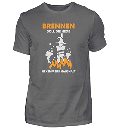 T-shirt pour homme style sorcière pour la maison en taille M gris