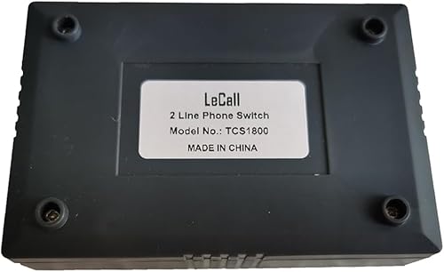 Miniatura 5 de Interruptor de teléfono de 2 líneas-2 líneas 1 adaptador de teléfono- Habilitar teléfono de una sola línea con cable/inalámbrico para usar 2 líneas