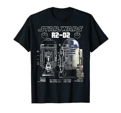 Star Wars R2-D2 Astromech Droid Schematic Graphic T-Shirt T-Shirt
