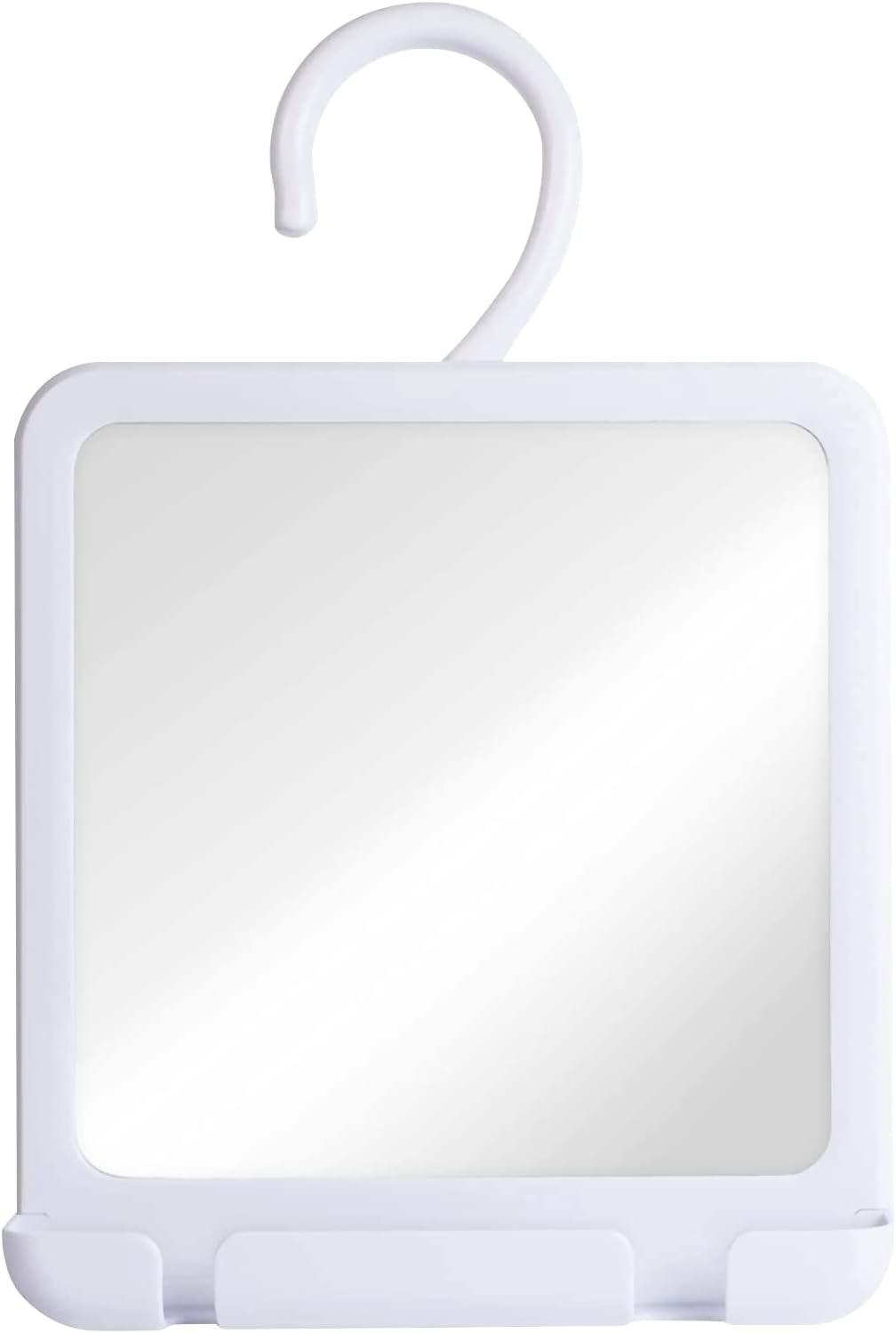 MIRRORVANA Portable Hanging Fogless Shower Mirror for Shaving with Hangable Hook, Razor Holder and Hangable Fogless Shower Mirror for Shaving with 360° Swivel Hook for Hanging