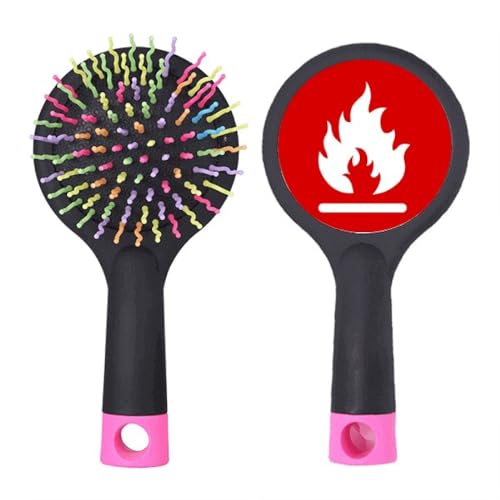 Brosse à cheveux démêlante carrée contre la casse des cheveux rebelles