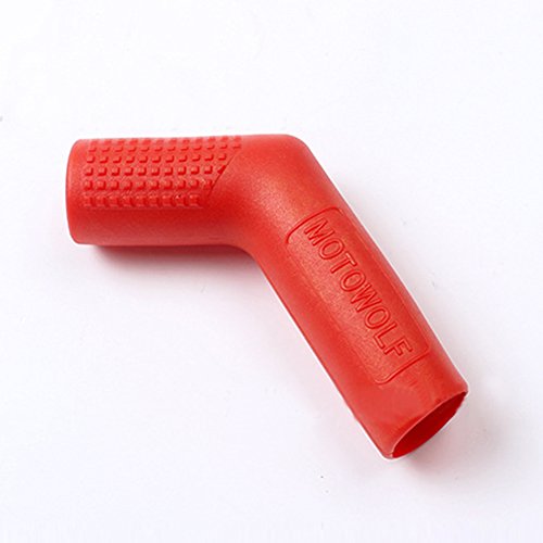 Capa protetora para alavanca de mudanças de motocicleta, da EMVANV, de plástico resistente ao desgaste, decoração para motocicleta, vermelho