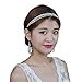 Produktbild TOPQUEEN Accessoires braut Gold Perle Strass Braut Haarkamm Hochzeit Haarschmuck Tiara Diadem, Schmetterlinge (HP28-S)