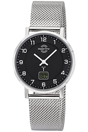 Master Time Funk Quarz Damen Uhr Analog-Digital mit Edelstahl Milanaise Armband MTLS-10738-22M Cover