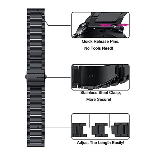 Acier inoxydable durable pour bracelet en métal solide d'horlogerie
