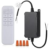 SMY Lighting 65W LED Lights Dimmer with RF Remote Controller and Timer Input AC/DC 12V Dimmer Waterproof IP67 for Low Voltage Lights