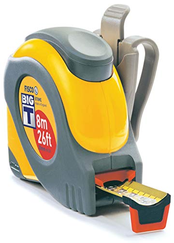 Fisco Big T - Flexómetro resistente Clase I, 8 m x 25 mm Cover