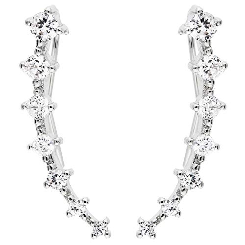 MYA Art Mujer plata de ley 925 plata blanco Crystal