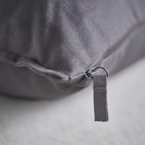 Housse de coussin ProTuning GURLI gris foncé 65x65 lavable pour lit - 5