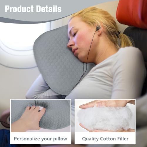 Ear Piercing Pillow for Side Sleepers, Ear Pillows with Holes for Pain, Earring Inflammation Pressure Sores, Cotton Earring Pillow for CNH Side Sleepers