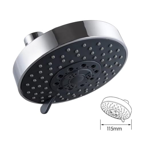 Pommeau de douche double sortie chrome poli avec jet 5 fonctions de bain - 4