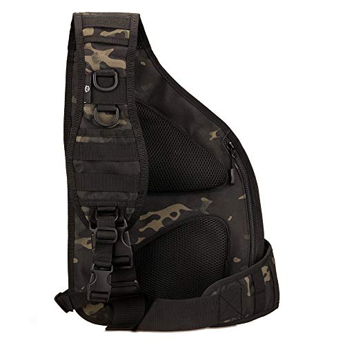 Tactical Sling Bag Pack Military Rover Shoulder Sling Backpack Crossbody Bag for Hunting Camping Trekking